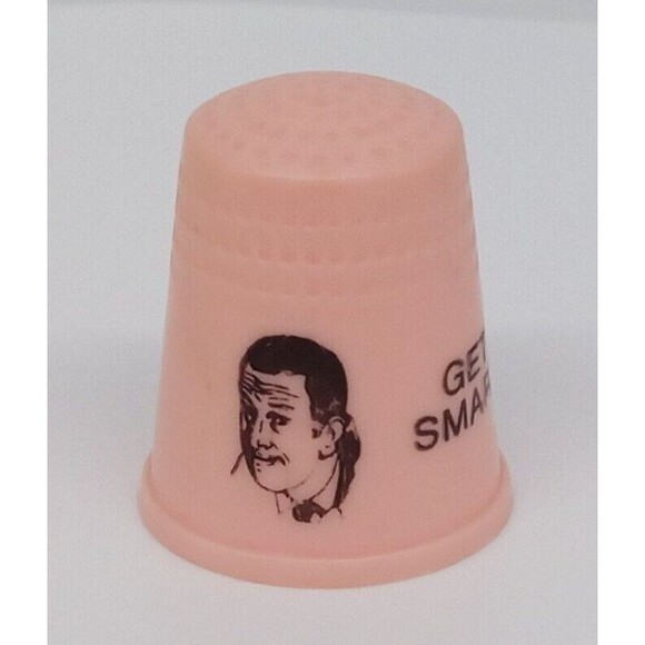 Get Smart Pink Plastic Sewing Thimble TV Series Vintage Collectible - Picture 9 of 12